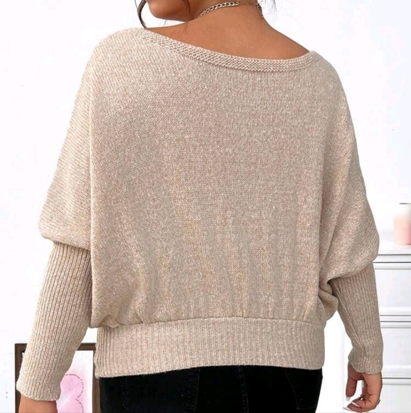 Boat neck or off shoulder sweater 🤎 - Picture 3 of 15